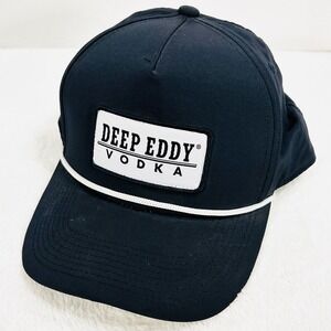 Deep Eddy Vodka A-Frame Rope Trucker Hat‎ Cap Adjustable Snapback Blue Outdoors